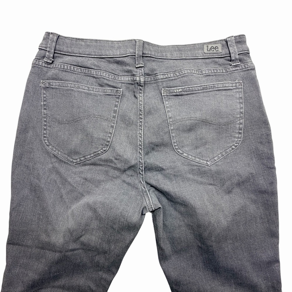 Lee Women Gray Sculpting‎ Slim Fit Skinny Leg Jeans Size 14M - Picture 6 of 14